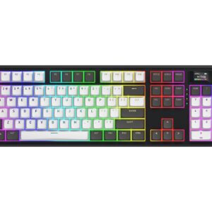 HATOR Skyfall Pro Wireless 100 klaviatūra Žaidimams USB + RF Wireless + Bluetooth QWERTY Anglų (JAV) Juoda, Pilka