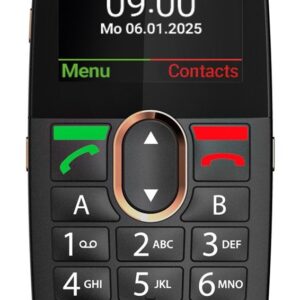 Gigaset GL695 5,87 cm (2.31") 113 g Juoda Telefonas vyresnio amžiaus žmonėms