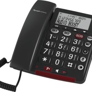 amplicomms BigTel 50 Alarm Plus Duo Analoginis telefonas Skambintojo ID Tamsiai Pilka - Image 2