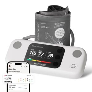 Withings WPM07-08-ALL-INT kraujospūdžio matuoklis Viršutinė rankos dalis Automatinis 16 vartotojas(ai)