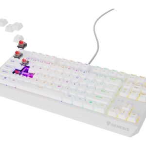 GENESIS Thor 230 TKL klaviatūra Žaidimams USB QWERTY Anglų (JAV) Balta - Image 2