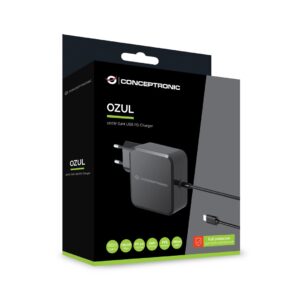 Conceptronic OZUL05BE mobiliojo įrenginio kroviklis Universalus Juoda AC Vidaus - Image 2