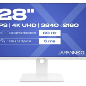 JAPANNEXT JN-IPS280UHD60F-PW kompiuterio monitorius 71,1 cm (28") 3840 x 2160 pikseliai 4K Ultra HD LCD Balta - Image 3