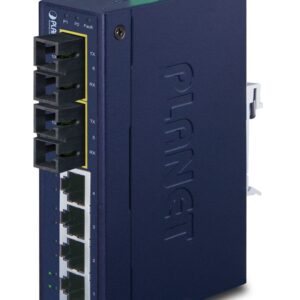 PLANET ISW-621TS15 tinklo komutatorius Ne-valdomas L2 Fast Ethernet (10/100) Mėlyna