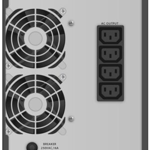 PowerWalker VFI 2000 TG nepertraukiamo maitinimo resursai (UPS) Dviguba konversija (prisijungus) 2 kVA 1800 W 4 AC išvestis(ys / čių) - Image 2