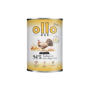 OLLO Plus Collagen Mono Turkey - drėgnas ėdalas šunims - 800g