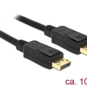 DeLOCK 84862 „DisplayPort“ kabelis 10 m Juoda - Image 1