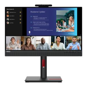 Lenovo ThinkVision T24v-30 LED display 60,5 cm (23.8") 1920 x 1080 pikseliai „Full HD“ Juoda