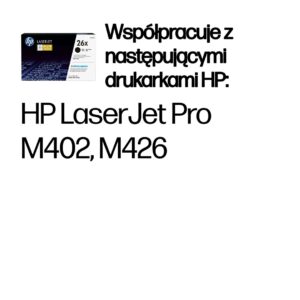 HP 26X High Yield Black Original LaserJet Toner Cartridge - Image 2