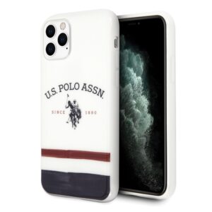 US Polo USHCN65 PCSTRB Apple iPhone 11 Pro Max baltos spalvos Tricolor Pattern Collection