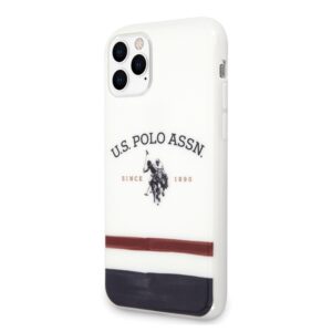 US Polo USHCN65 PCSTRB Apple iPhone 11 Pro Max baltos spalvos Tricolor Pattern Collection - Image 2