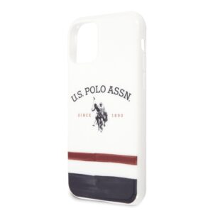 US Polo USHCN65 PCSTRB Apple iPhone 11 Pro Max baltos spalvos Tricolor Pattern Collection - Image 3