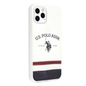 US Polo USHCN65 PCSTRB Apple iPhone 11 Pro Max baltos spalvos Tricolor Pattern Collection - Image 5