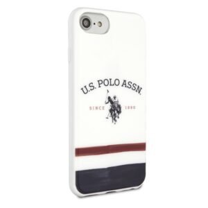US Polo USHCI8PCSTRB Apple iPhone 7/8/SE 2020/ SE 2022 baltos spalvos Tricolor Pattern Collection - Image 5