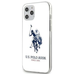 US Polo USHCP12LTPUHRWH Apple iPhone 12 Pro Max 6,7" baltos spalvos Shiny Big Logo - Image 2