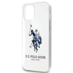 US Polo USHCP12LTPUHRWH Apple iPhone 12 Pro Max 6,7" baltos spalvos Shiny Big Logo - Image 4