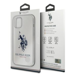 US Polo USHCP12LTPUHRWH Apple iPhone 12 Pro Max 6,7" baltos spalvos Shiny Big Logo - Image 5