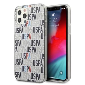 US Polo USHCP12LPCUSPA6 Apple iPhone 12 Pro Max 6,7" baltos spalvos Logo Mania Collection