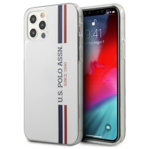 US Polo USHCP12MPCUSSWH Apple iPhone 12/12 Pro 6,1" baltos spalvos Tricolor Collection