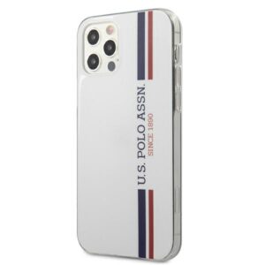 US Polo USHCP12LPCUSSWH Apple iPhone 12 Pro Max 6,7" baltos spalvos Tricolor Collection - Image 2