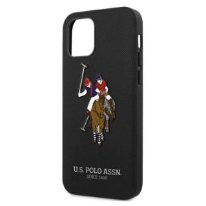 US Polo USHCP12MPUGFLBK Apple iPhone 12/12 Pro 6,1" juodos spalvos Polo Embroidery Collection - Image 6