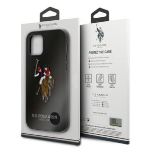 US Polo USHCP12MPUGFLBK Apple iPhone 12/12 Pro 6,1" juodos spalvos Polo Embroidery Collection - Image 8