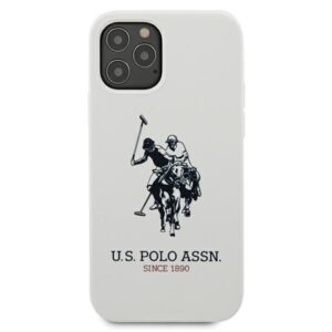 US Polo USHCP12MSLHRWH Apple iPhone 12/12 Pro 6,1" baltos spalvos Silicone Collection - Image 3
