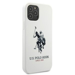US Polo USHCP12MSLHRWH Apple iPhone 12/12 Pro 6,1" baltos spalvos Silicone Collection - Image 4