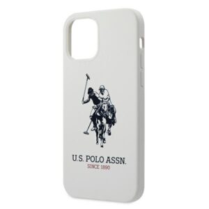 US Polo USHCP12MSLHRWH Apple iPhone 12/12 Pro 6,1" baltos spalvos Silicone Collection - Image 6