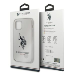 US Polo USHCP12LSLHRWH Apple iPhone 12 Pro Max 6,7" baltos spalvos Silicone Collection - Image 8