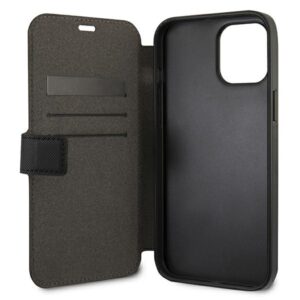 US Polo USFLBKP12MPUGFLBK Apple iPhone 12/12 Pro 6,1" juodos spalvos book Polo Embroidery Collection - Image 4