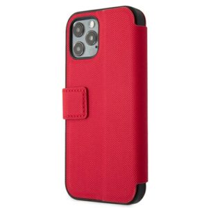 US Polo USFLBKP12LPUGFLRE Apple iPhone 12 Pro Max 6,7" raudonos spalvos book Polo Embroidery Collection - Image 5
