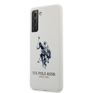 US Polo USHCS21MSLHRWH S21+ G996 baltos spalvos Silicone Logo - Image 2