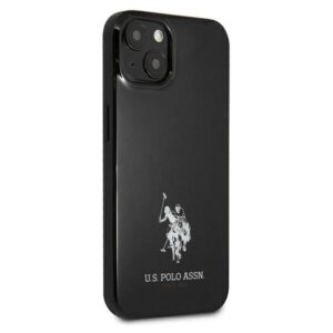 US Polo USHCP13SUMHK Apple iPhone 13 mini 5,4" juodos spalvos kietas dėklas Horses Logo - Image 4