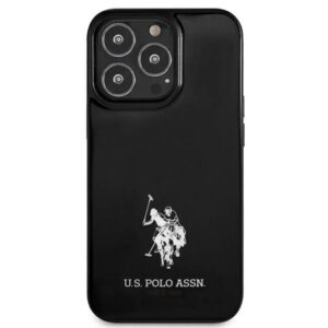 US Polo USHCP13LUMHK Apple iPhone 13 Pro / 13 6,1" juodos spalvos kietas dėklas Horses Logo - Image 3