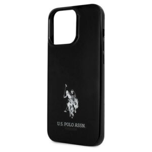 US Polo USHCP13LUMHK Apple iPhone 13 Pro / 13 6,1" juodos spalvos kietas dėklas Horses Logo - Image 6