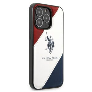 US Polo USHCP14LPSO3 Apple iPhone 14 Pro 6,1" baltos spalvos Tricolor Embossed - Image 4