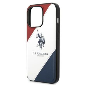 US Polo USHCP14LPSO3 Apple iPhone 14 Pro 6,1" baltos spalvos Tricolor Embossed - Image 6