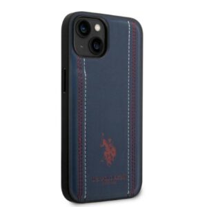 US Polo USHCP14MPFAV Apple iPhone 14 Plus / 15 Plus 6.7" navy blue Leather Stitch - Image 4