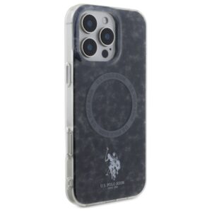 US Polo USHMP16LHOCLDPK Apple iPhone 16 Pro 6.3" juodos spalvos IML Ring MagSafe - Image 4
