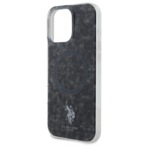 US Polo USHMP16LHOCLDPK Apple iPhone 16 Pro 6.3" juodos spalvos IML Ring MagSafe - Image 6