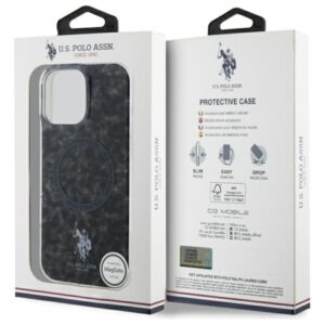 US Polo USHMP16LHOCLDPK Apple iPhone 16 Pro 6.3" juodos spalvos IML Ring MagSafe - Image 8