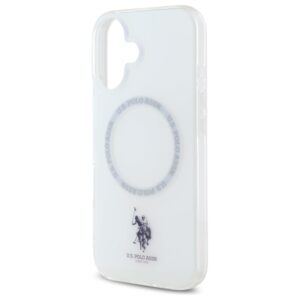 US Polo USHMP16SHOCLDPW Apple iPhone 16 6.1" baltos spalvos IML Ring MagSafe - Image 6