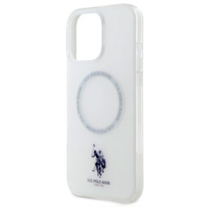 US Polo USHMP16LHOCLDPW Apple iPhone 16 Pro 6.3" baltos spalvos IML Ring MagSafe - Image 6