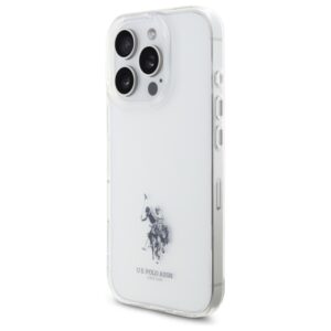 US Polo USHCP15XUSMT Apple iPhone 15 Pro Max 6.7" skaidrus IML Printed Double Horse Log - Image 2