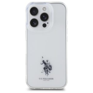 US Polo USHCP15XUSMT Apple iPhone 15 Pro Max 6.7" skaidrus IML Printed Double Horse Log - Image 3