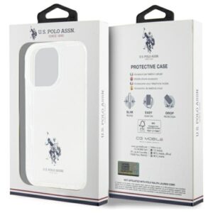 US Polo USHCP15XUSMT Apple iPhone 15 Pro Max 6.7" skaidrus IML Printed Double Horse Log - Image 7