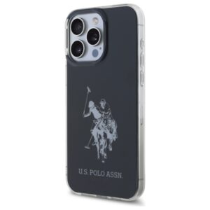 US Polo USHCP15XTPUHRBK Apple iPhone 15 Pro Max 6,7" juodos spalvos Shiny Big Logo - Image 2