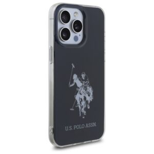 US Polo USHCP15XTPUHRBK Apple iPhone 15 Pro Max 6,7" juodos spalvos Shiny Big Logo - Image 4