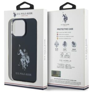US Polo USHCP15XTPUHRBK Apple iPhone 15 Pro Max 6,7" juodos spalvos Shiny Big Logo - Image 8